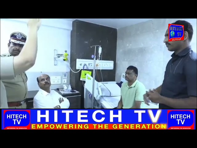 Hyderabad: DGP Shivdhar Reddy & CP VC Sajjanar Visits Hospital to Meet Injured DCP Chatianya.