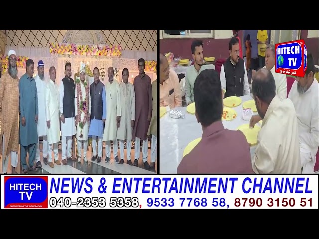 Adilabad: Marriage of Nek Akhtar at Masjid Kausar All Officials were Attend the Marriage & Reception