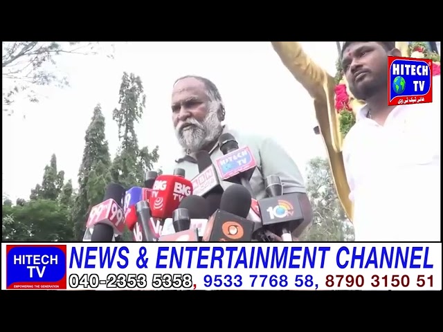 Sangareddy: Jaggareddy Paid Tributes to Indira Gandhi Statue on Occassion of 42th Death Anniversary.